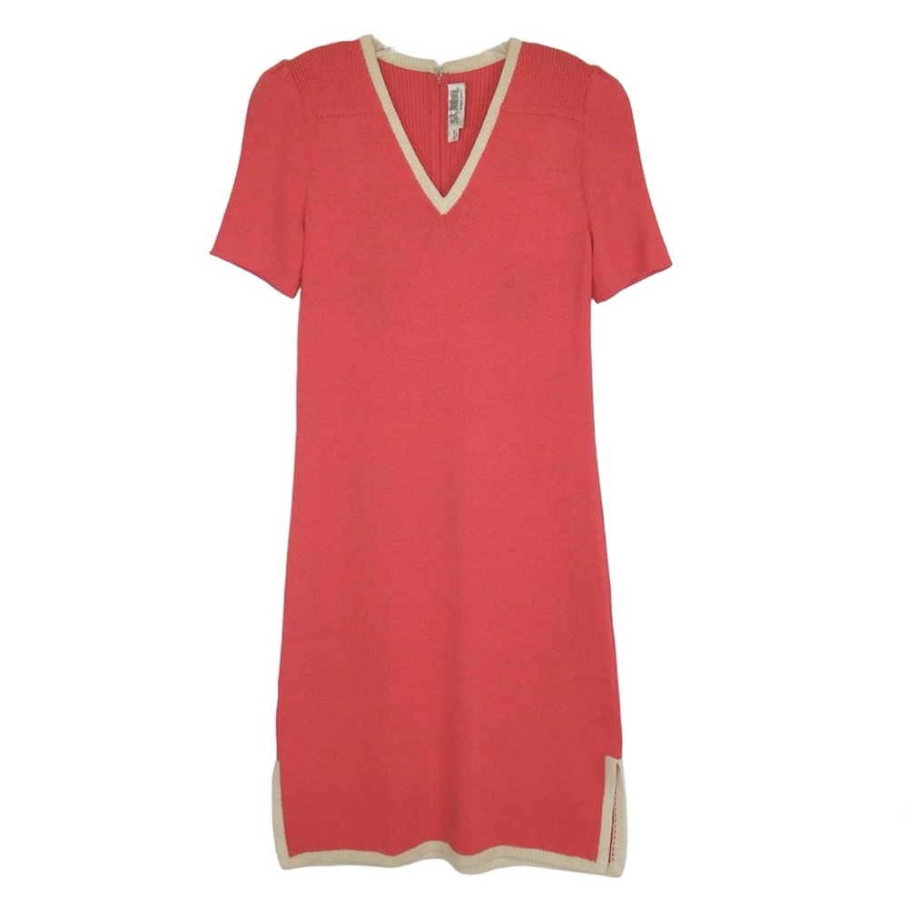 ST. JOHN Vintage Santana Knit Short Sleeve Shift Dress Women’s Size Small